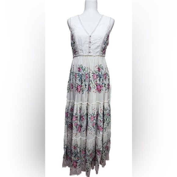 Sundance Maxi Dress Womens Size Small Sleeveless Embroidered - Picture 9 of 9